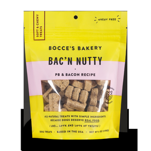 Bocces Soft and Chewy Bac'n Nutty 6oz