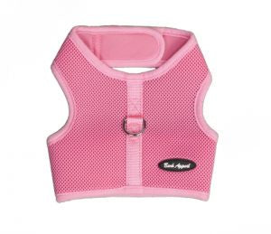 Bark Appeal Solid Wrap N Go Mesh Harness Pink