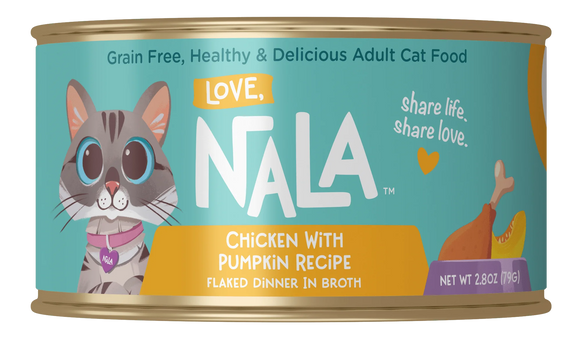 Love Nala Flake Chicken Pumpkin in Broth 2.8oz