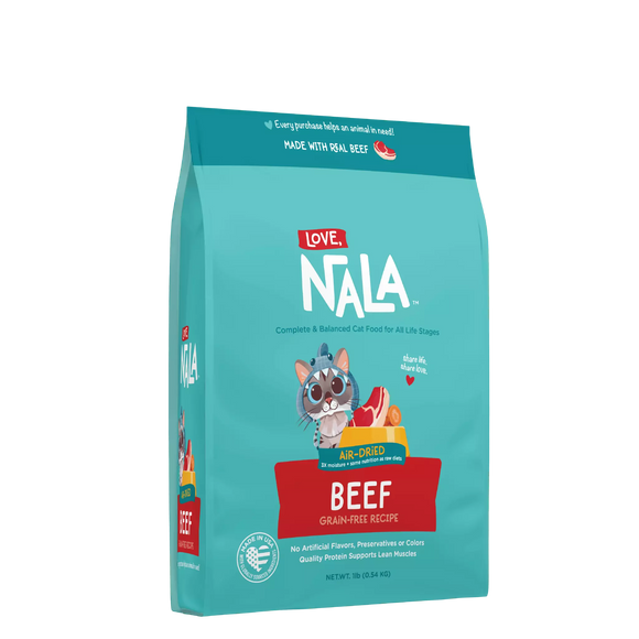 Love Nala Air Dried Grain Free Beef Cat 1lb