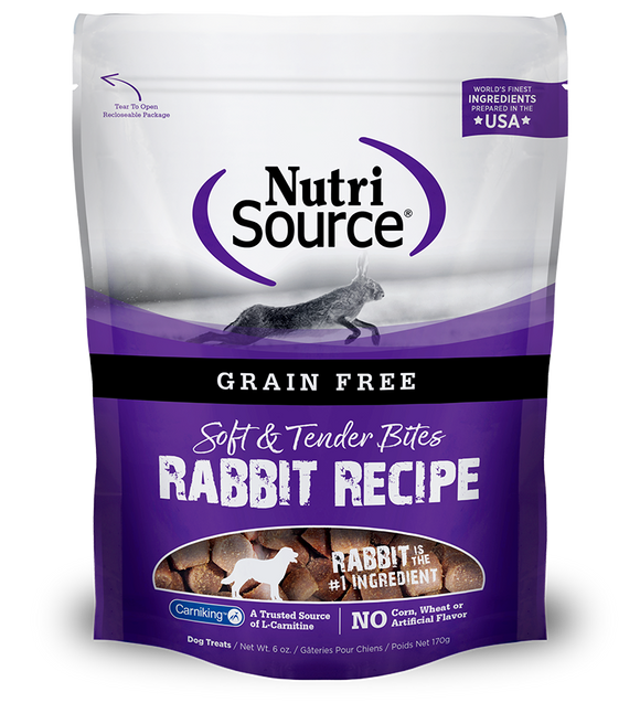 NutriSource GF Rabbit Bites 6oz