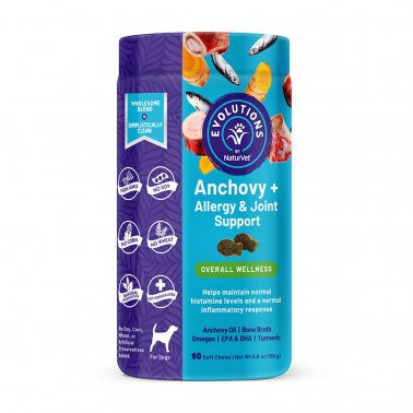 Naturvet Evolutions Anchovy Soft Chews 90 Count
