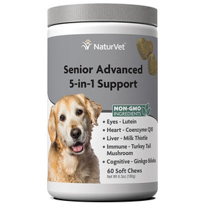 NaturVet Senior 5in1 Support Chews 60ct