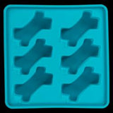 Messy Mutts Dog Framed Silicone Interactive Popsicle Bone Mold Blue