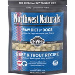 Northwest Naturals Frozen Raw Beef Trout Nuggets