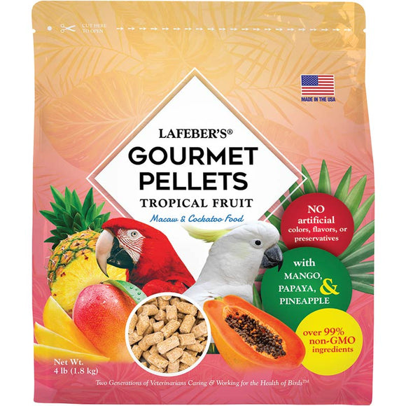 Lafeber Tropical Fruit Gourmet Pellets Macaw Food 4lb*