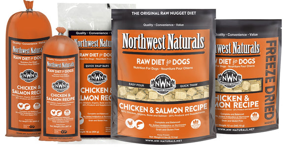Northwest Naturals Frozen Raw Chicken Salmon Nuggets