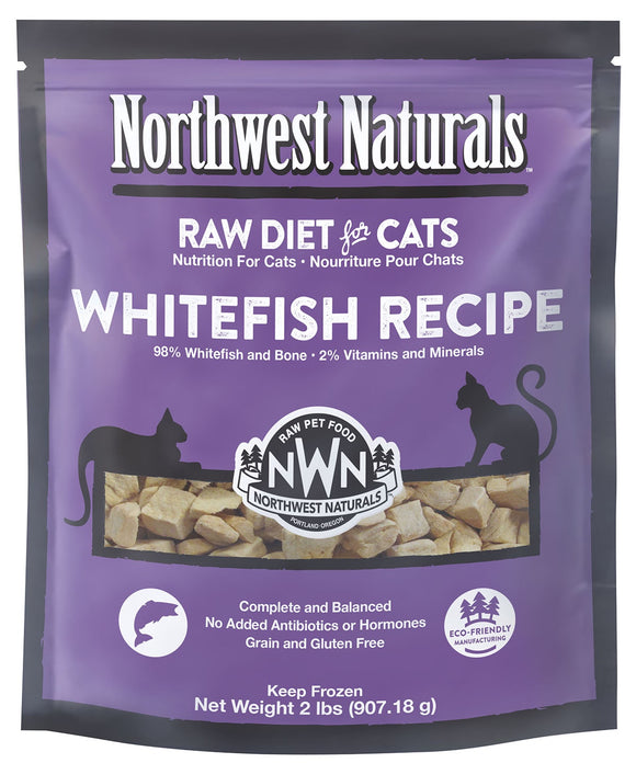 Northwest Naturals Cat Frozen Raw Nibbles Whitefish 2lb