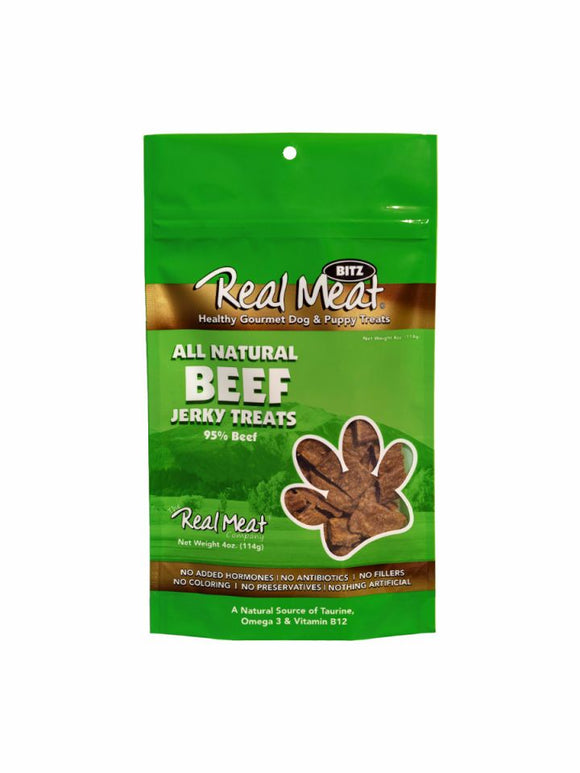 Real Meat Dog Jerky Beef 4oz