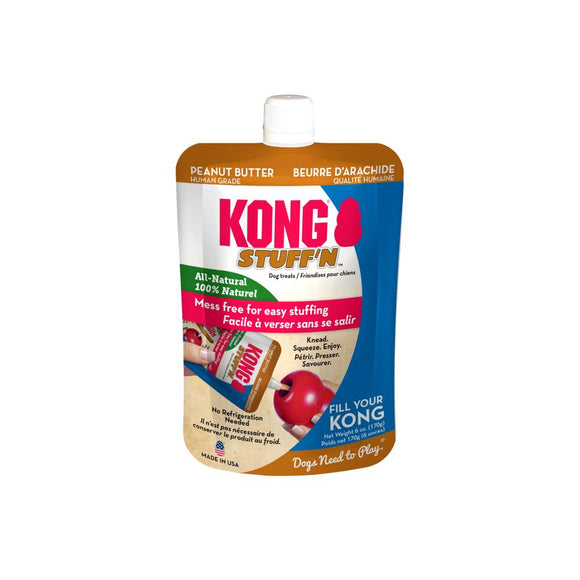 Kong Stuff N All Natural Peanut Butter 6oz pouch