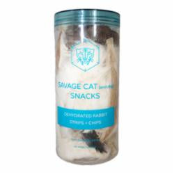 Savage Pet Dehydrated Rabbit Strips & Chips 3oz