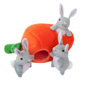 Zippy Paws Burrow Bunny and Carrot