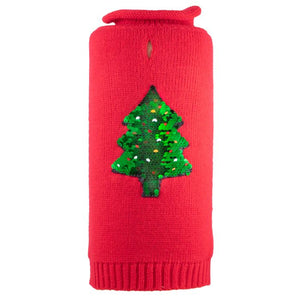The Worthy Dog Reversible Sequins Tree Sweater
