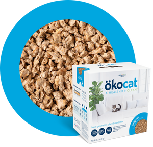 Okocat natural wood sales clumping cat litter