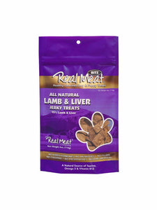 Real Meat Dog Jerky Lamb Liver 4oz
