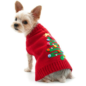 DOGO Christmas Tree Sweater Red