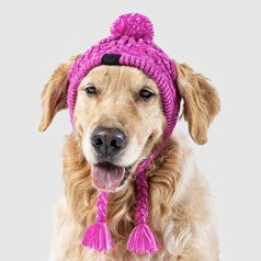 Canado Pooch Dog Polar Pom Pom Hat Pink