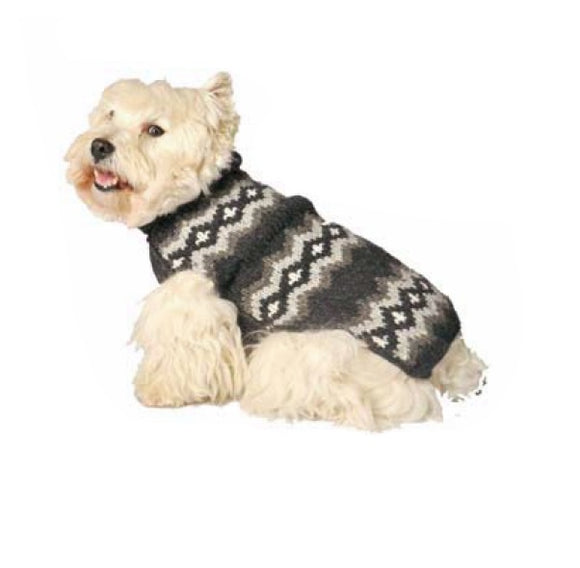 Chilly Dog Grey Diamonds Sweater