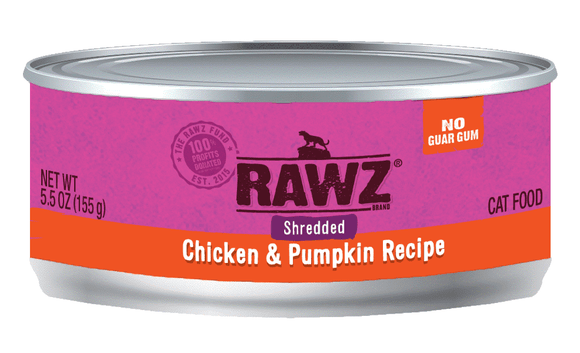 Rawz Cat Cans Shredded Chicken & Pumpkin 5.5oz