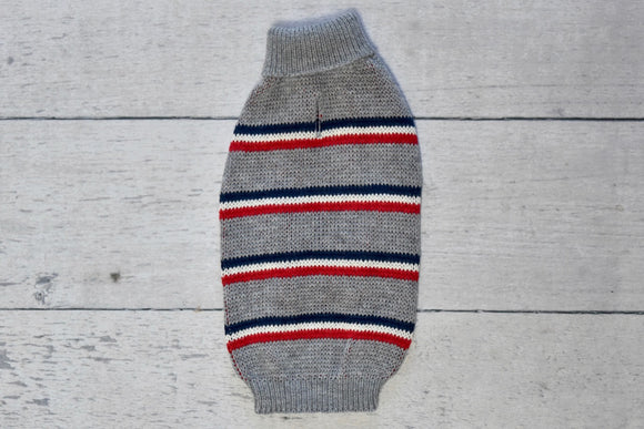 Finnegan's Heather Grey Stripe Sweater