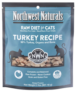 Northwest Naturals Cat Raw Nibbles Turkey 2lb