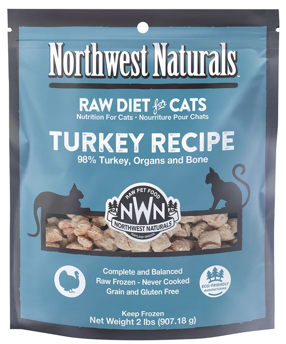 Northwest Naturals Cat Raw Nibbles Turkey 2lb