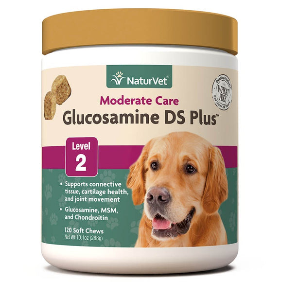NaturVet Glucosamine DS Plus Level 2 120 Soft Chews