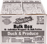 OC Raw Dog Duck Produce Patties