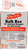 OC Raw Dog Chicken/Fish Produce Patties