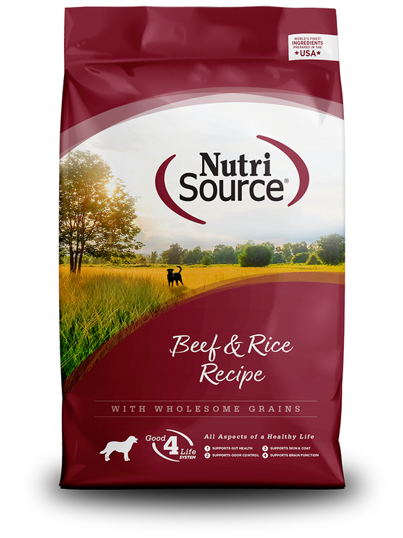 NutriSource Beef Brown Rice Dog