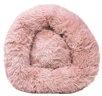 Pet Life Nestler Plush Soft Round Bed Pink*