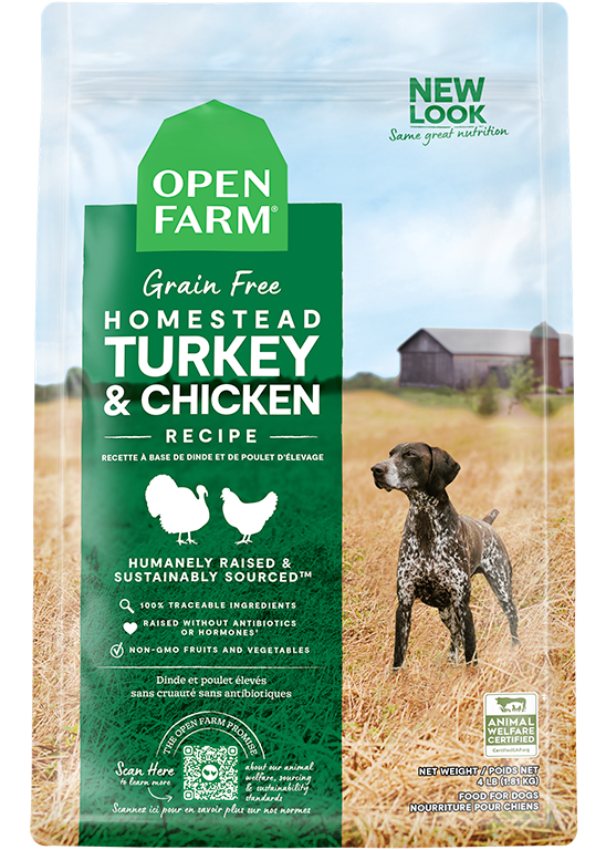 Open Farm Dog GF Homestead Turkey Chicken