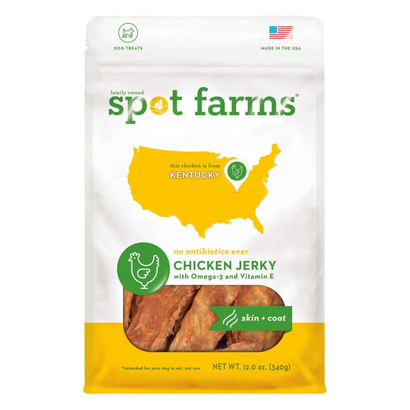 Spot Farms GF Jerky Skin & Coat Chicken 12oz