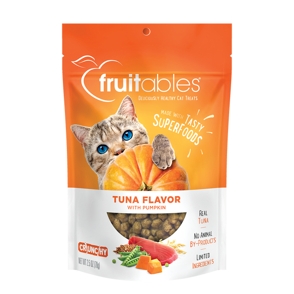 Fruitables Tuna Pumpkin Crunchy Cat Treat 2.5oz