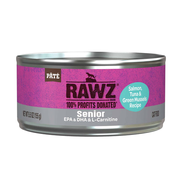 Rawz Cat Senior Salmon Tuna & Green Mussel 5.5oz