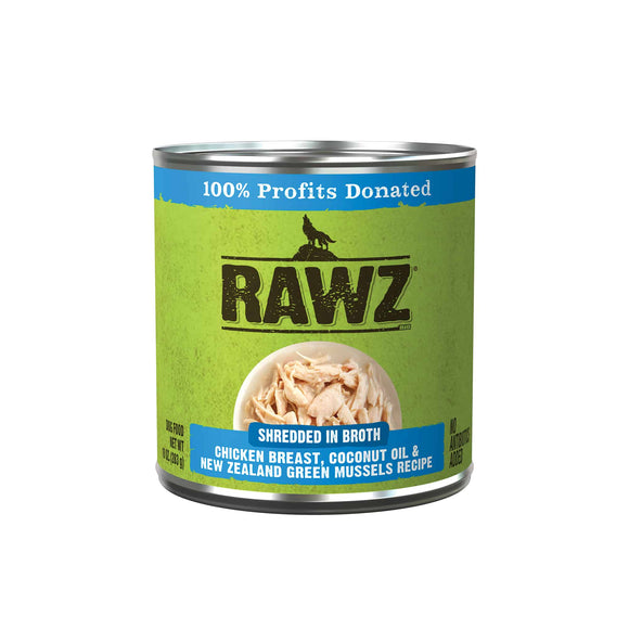 Rawz K9 Shredded Chicken Coconut Oil & Green Mussel 10oz