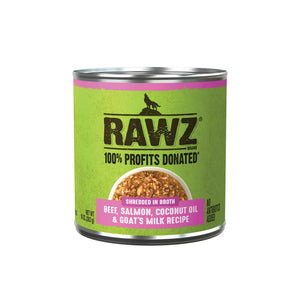 Rawz K9 Shredded Beef Salmon Coconut Oil 10oz