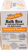 OC Raw Dog Chicken Produce Patties