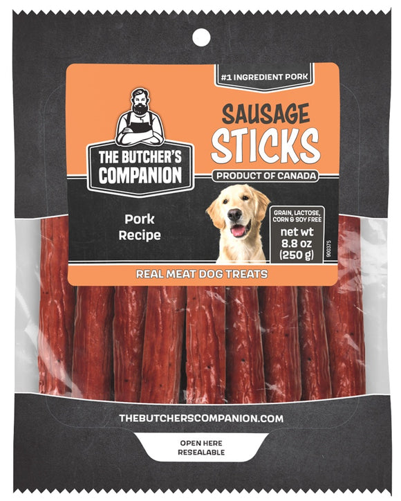 Butcher's Companion Dog Sausage Sticks Pork 8.8oz