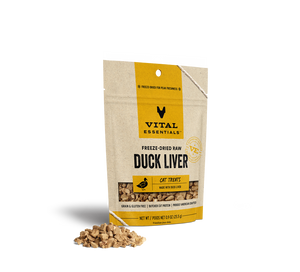Vital Essential Cat Freeze Dried Treat Duck Liver .9oz