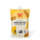 West Paw Creamy Dog Treat Peanut Butter & Banana 6.2oz