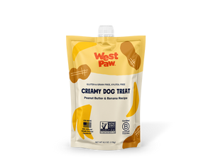 West Paw Creamy Dog Treat Peanut Butter & Banana 6.2oz