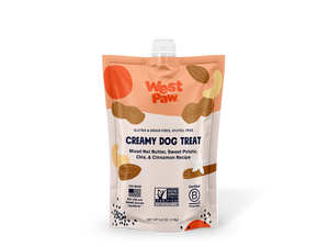 West Paw Creamy Dog Treat Nut Butter Sweet Potato & Chia Seeds 6.2oz