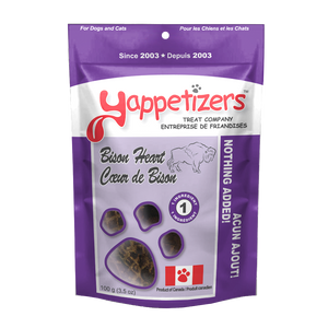 Yappetizers Dehydrated Bison Heart 3oz