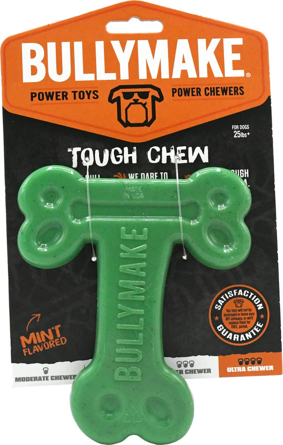 Bullymake Tough Chew Green T Bone
