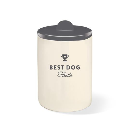 Fringe Best Dog Gray Treat Jar