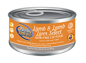 NutriSource Cat GF Lamb and Lamb Liver 5.5z