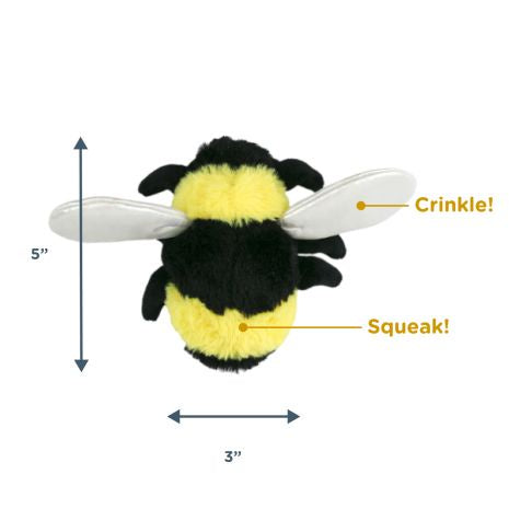 Tall Tails Plush Squeaker Bee 6in