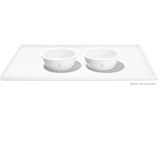 Pet Food Mat Pearl White
