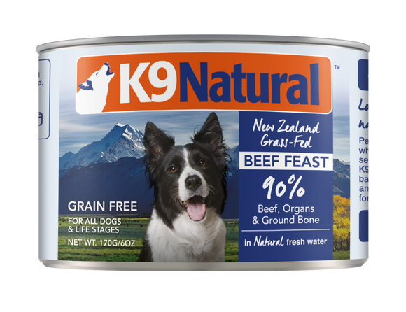 K9 Natural Can Beef Feast 6oz*